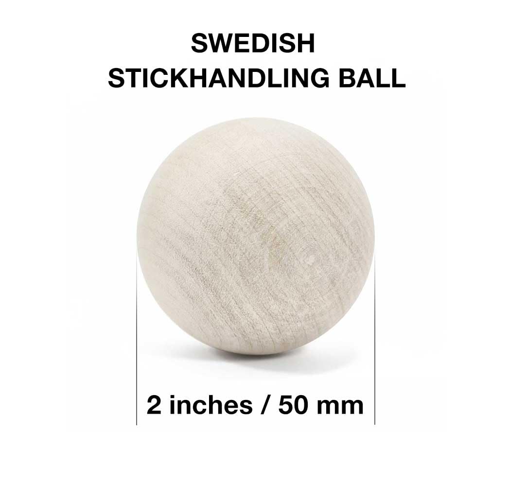 Hockey Revolution Essentials Kit – Palline svedesi in legno con dischi da hockey e disco in plastica resistente – Abilità di dribbling del pavimento, Deke e trapani per la manipolazione delle palle