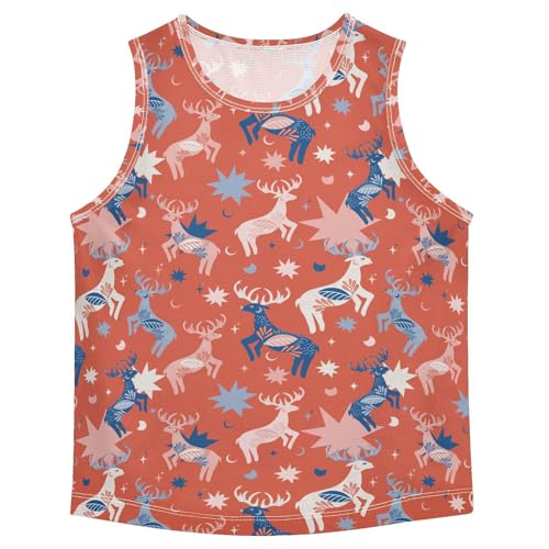 Baby Boys Sleeveless Tank Top Moose Toddler Athletic Vest 3-10T