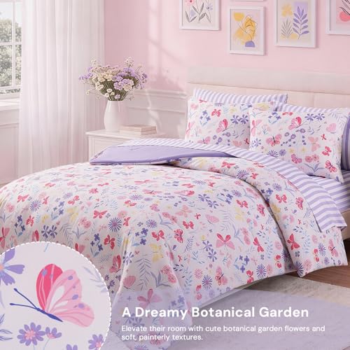 Image of Full Size Comforter Sets with Sheets for Girls-7 Pieces Full Size Bed Set