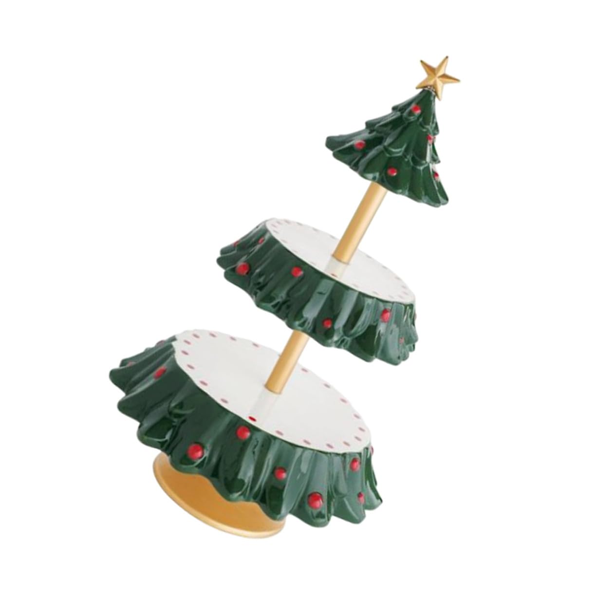 Gatuida Vassoio Effetto Delicato per Feste di Natale per Snack e Dolci in Resina Decorativo Natalizio per Snack e Dolci , Multiuso e Celebrazioni Nuziali