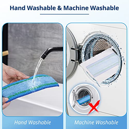 Image of LINNIW 6 Pack M6 Wet Mopping Pads Washable and Reusable M6 Wet Mopping Pads Compatible with Braava Jet m6 Series (6110) (6012) (6112) (6113) Ultimate Robot Mop