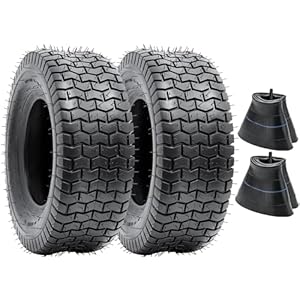 2 Pcs 16×6.50-8 Tires and 16 x 6.50-8 Inner Tubes for 4 Wheelers ATV,Quad Lawn, Mower, Wheelbarrows, Go Kart,Snow Blower, Tractors, Hand Trucks, Trolleys, Mini Bike Tires(P-095)