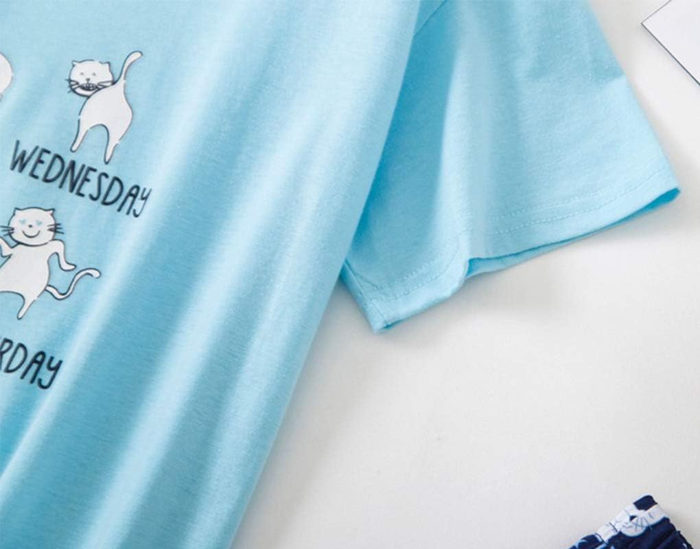 Womens Plus Size Pajama Set Cotton Sleepwear Tops with Capri Pants Casual and Fun Prints Pajama Sets - Image 4