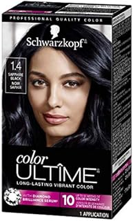 Schwarzkopf Color Ultime Permanent Hair Color Cream, 1.4 Sapphire Black