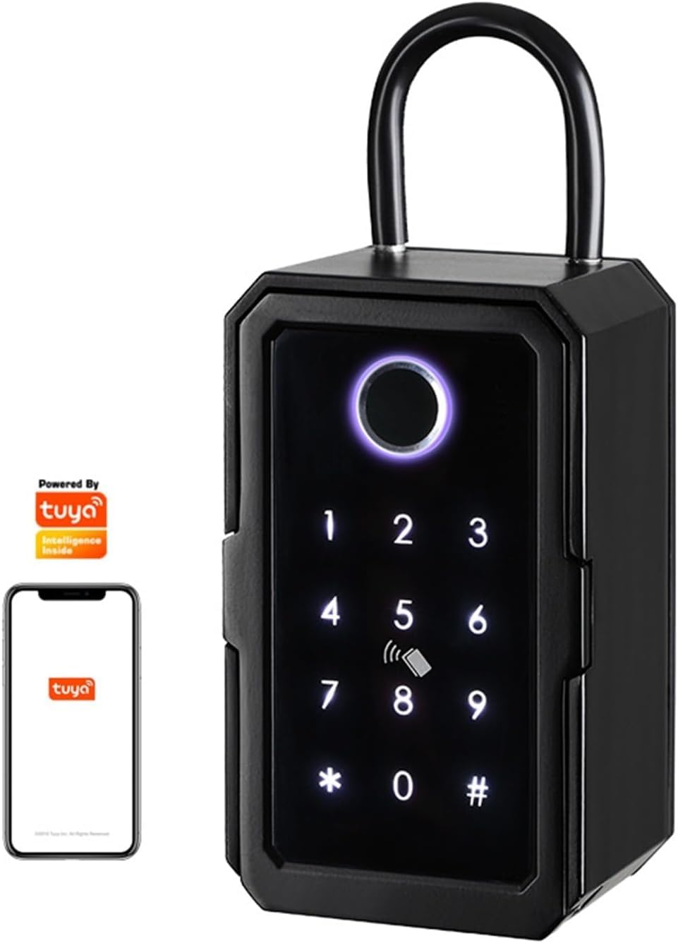 NALsa Caja de seguridad para llaves con acceso remoto a la pared de Wifi Digital de Wifi Digital Key Box