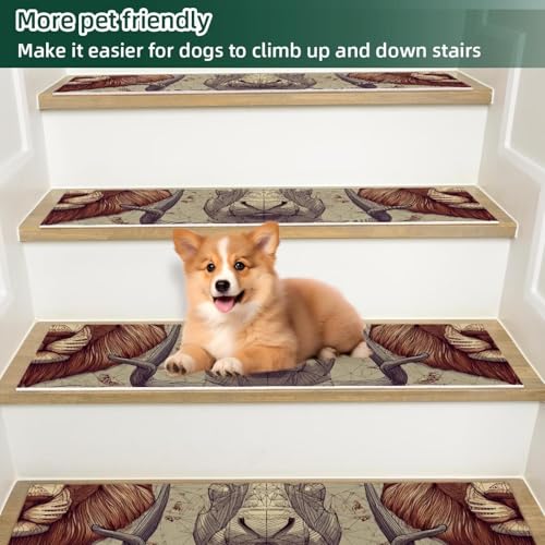 Tapis d'escalier antidérapant pour protéger les chiens des chutes