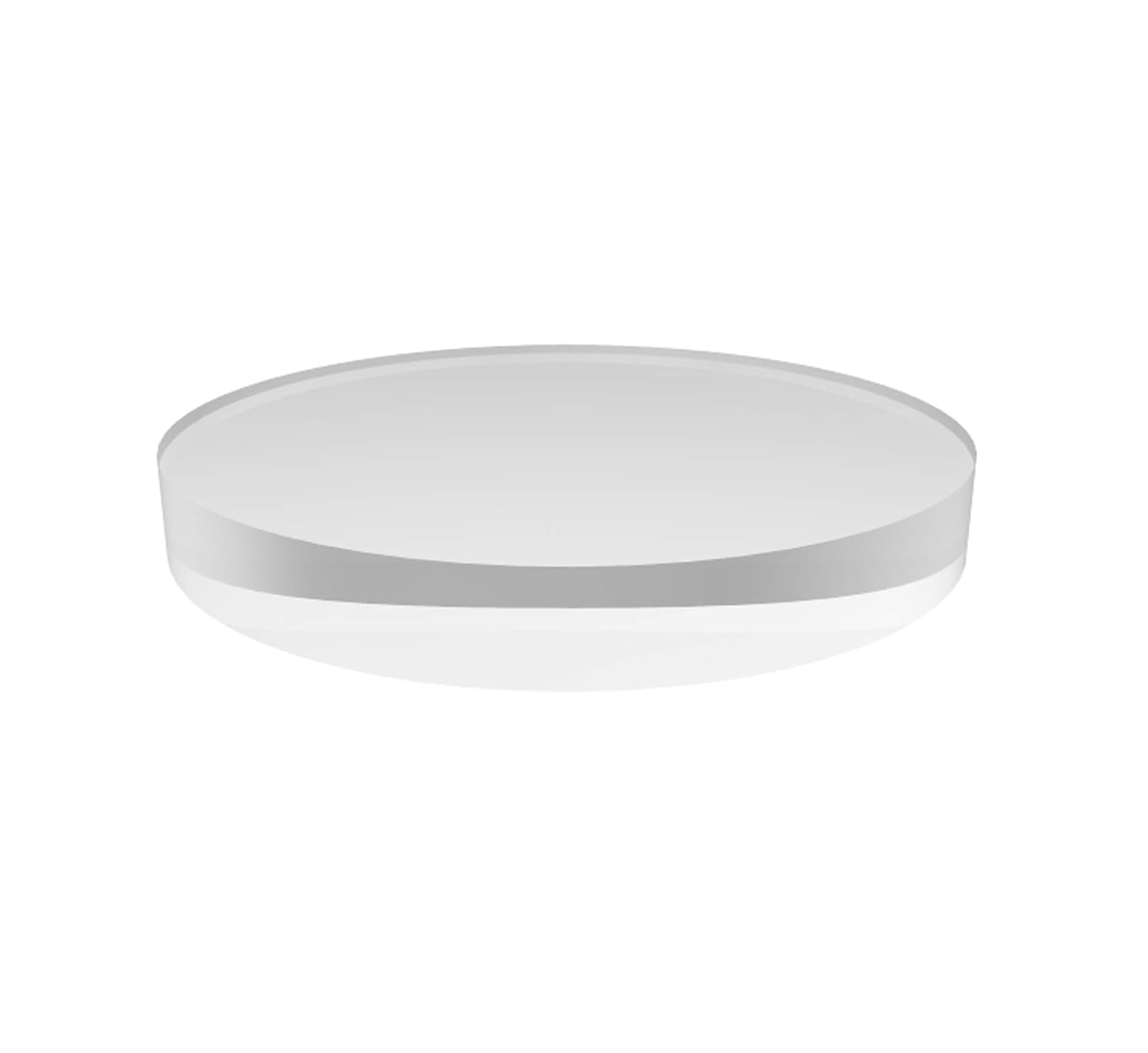 FixtureDisplays® 8" Dia.x 1" Thick Acrylic Riser, Paper Weight Clear Acrylic Circle Riser Solid Block 18830-8CIRCLE