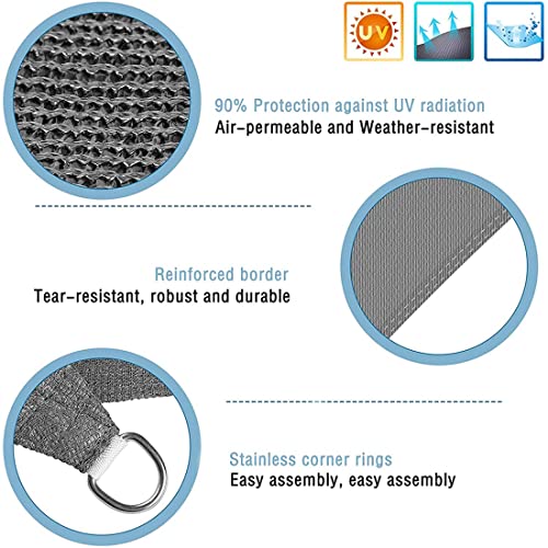 Voile d'ombrage imperméable et protection UV pour l'aménagement de balcon - 8