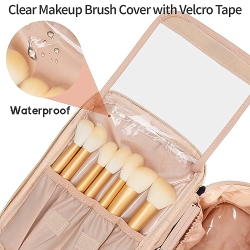 OCHEAL Bolsa de maquiagem, bolsa de cosméticos portátil, organizador de estojo de maquiagem de viage