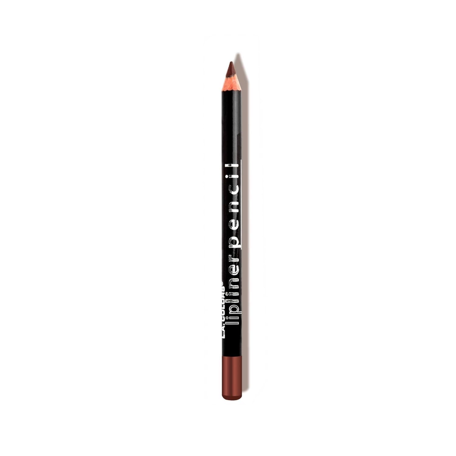 L.A. COLORS Chocolate CP528 Lipliner Pencil - Smooth Shea Butter Lip Liner for Nourished, Defined Lips