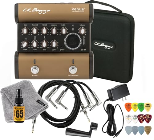 Tonebird VENUE-DI-TBB L.R. Baggs Venue Di Acoustic Guitar Preamp Direct Box Studio And Stage Pedal Tonebird Bundle cover