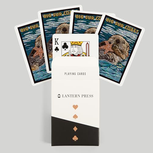 Lantern Press Baraja de 52 Cartas Póker Big Sur California miniatura 6