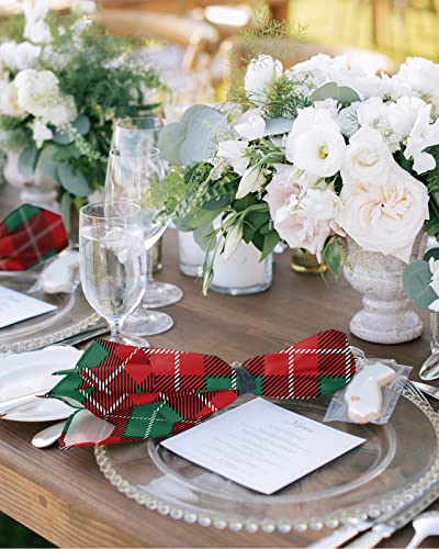 Servilletas de tela reutilizables para cena tema Navidad miniatura 2