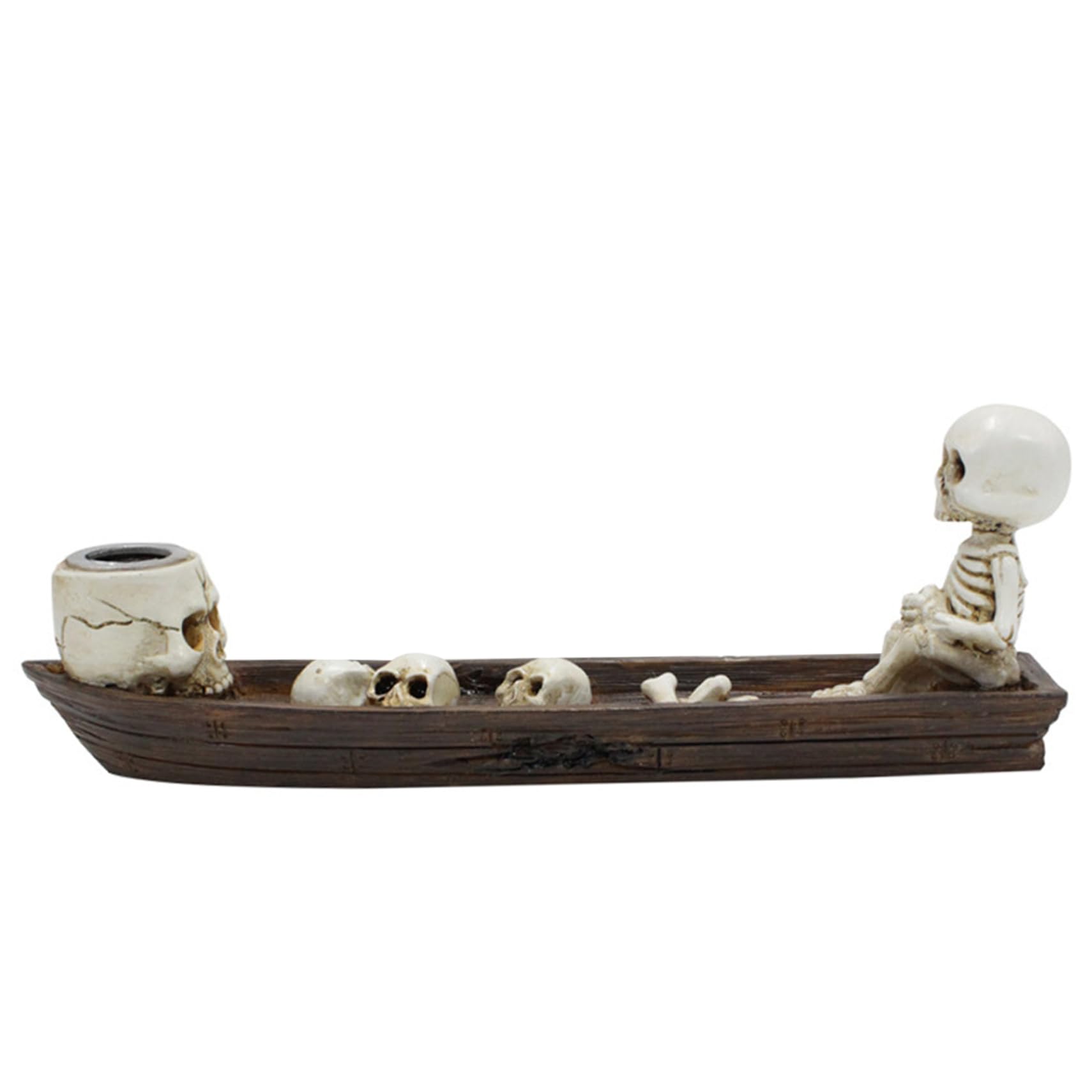 Sjfbebsy Skull Incense Holder, Halloween Incense Burner Spooky Skull Waterfall Holder for Stick Decor, Waterfall
