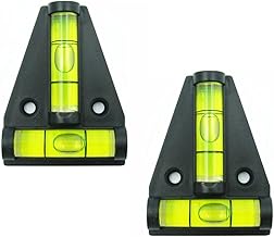 2Pcs Magnetic T Type RV Levelers, Cross Check Bubble Two ways Multipurpose Spirit T-type Level for RVs, Camper, Furniture, Trailers, Tripods, Camera Equipment