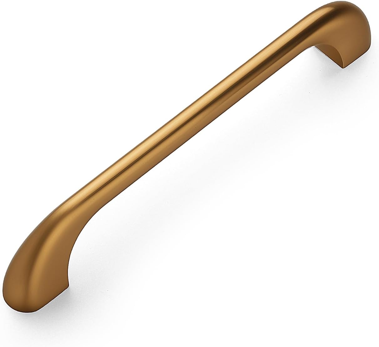 HARPOON 10 Pack Modern Drawer Handle Wardrobe, Kitchen Bar Cabinet Pulls Hardware, 5 Inch Hole Center, Champagne Bronze