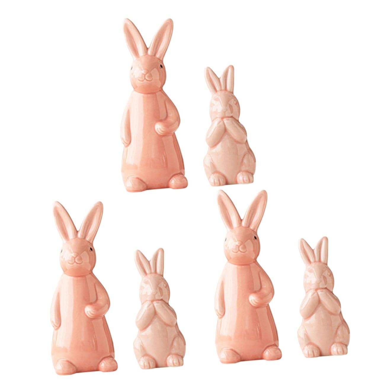 Statue décorative lapin en céramique pour orner votre salon et bureau