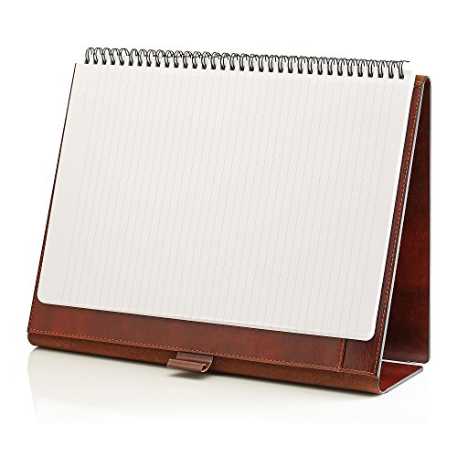 Vegan Leather Padfolio Portfolio Folder – Slim Portfolio Notebook & Business Card Holder for 8.5x11 in. Note Pads, Legal Pads – Refillable Business Organizer by Gallaway Leather, Dark Chocolate