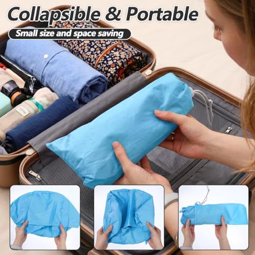 Balde Plegable para Remojar Pies 14 L Portátil Azul miniatura 3