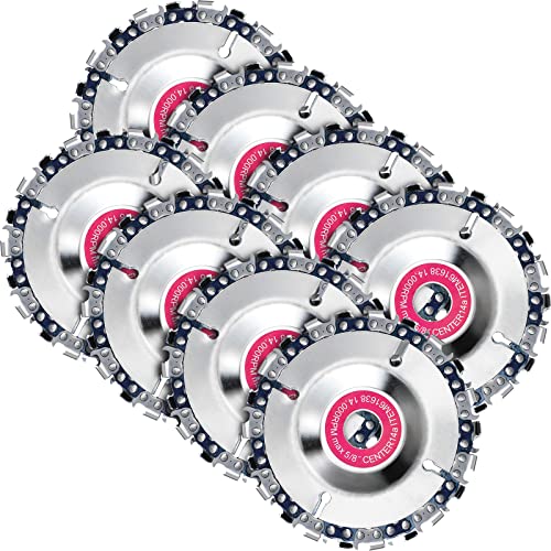 Newwiee 8 Pcs 5/8 Inch Wood Carving Chain Disc 4 Inch...