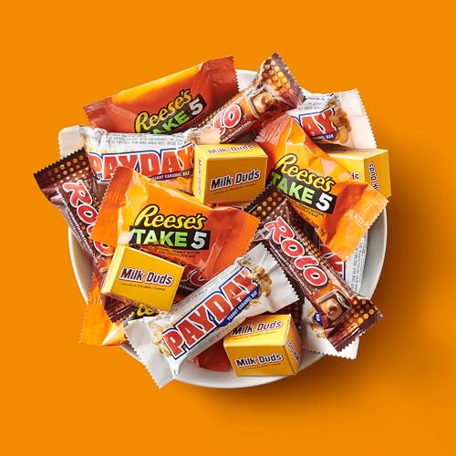 Image of Hershey Assorted Caramel Flavored Snack Size, Candy Party Pack, 28.87 oz (Pack of 2)