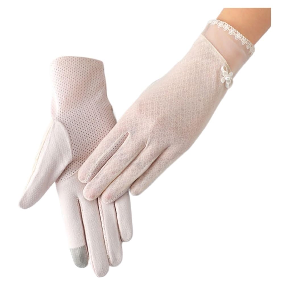 Gloves Women's Thin Touch Screen Breathable Sunshade Ice Silk Riding Tram Driving Gloves