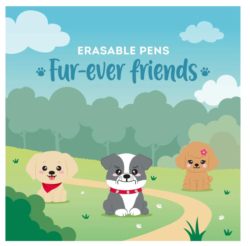 LEGAMI Set mit 18 radierbaren Gelstiften inkl. Fur ever Friends & Geschenkbox