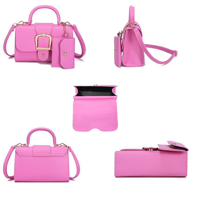 Image of Women Top Handle Clutch Handbag Cute Purse for Girls trendy Small Crossbody Bag White