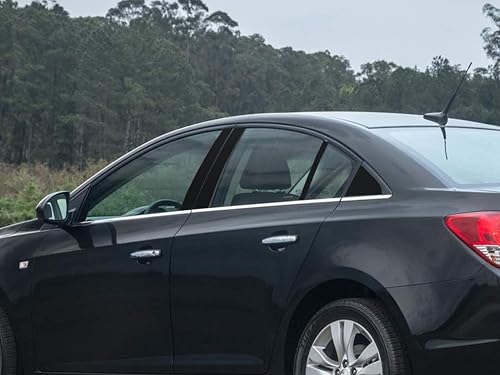 Miniatura 10 de Rvinyl Moldura de ventana de poste de pilar compatible con Chevrolet Cruze 2011-2015 - Mate (negro)