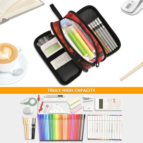 Image of ALAZA King Kong Furious Pencil Case for Boys Girls Kids Pencil Pouch 3 Compartment Pen Bag Large Capacity Storage Pencil Holder School Students with Zipper