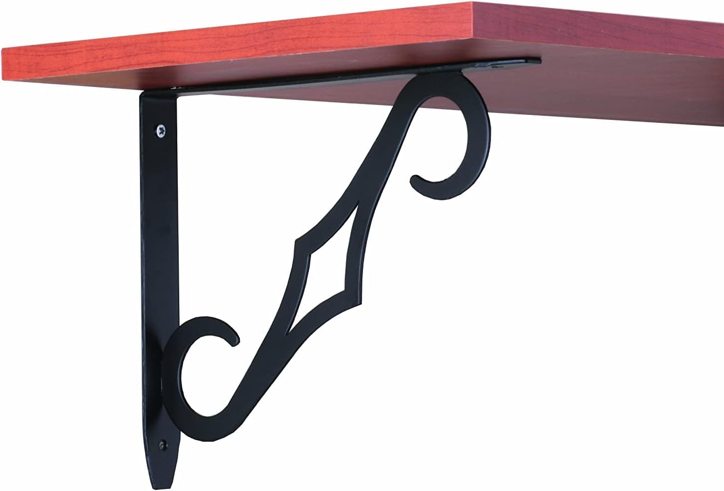 Knape & Vogt John Sterling Colonial Style Decorative Shelf Bracket, 10-Inch, Black, RP-0090-10BK-image-47