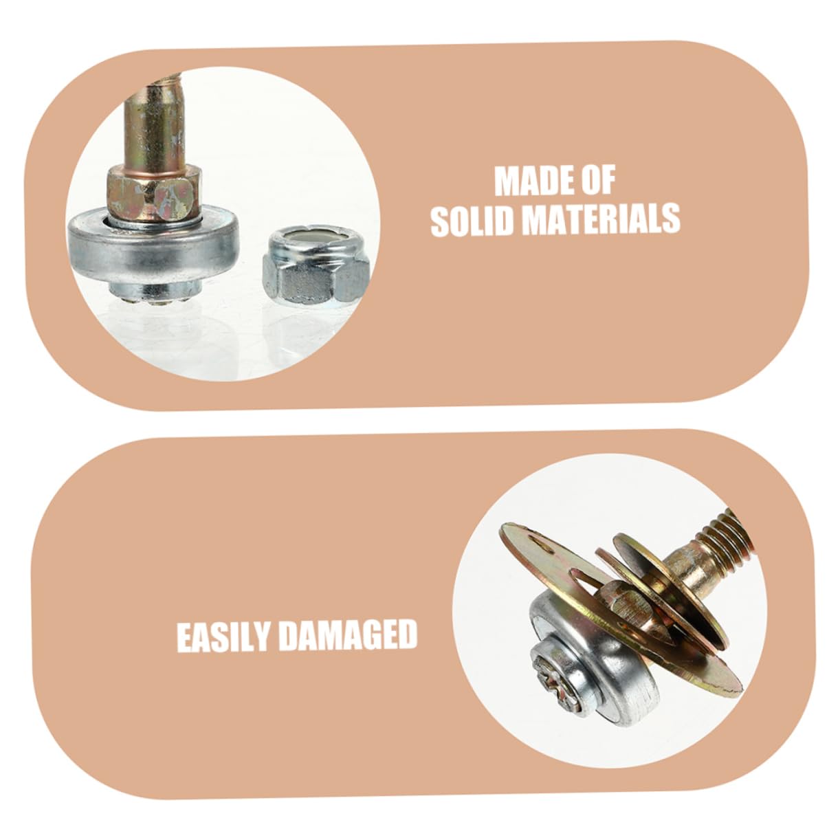 SOLUSTRE 10 Piezas De Rodamientos Mecánicos M8x45mm Para Mecedoras, Herrajes De Soporte Para Muebles, Accesorios De Reparación Para Movimiento Suave y Duradero