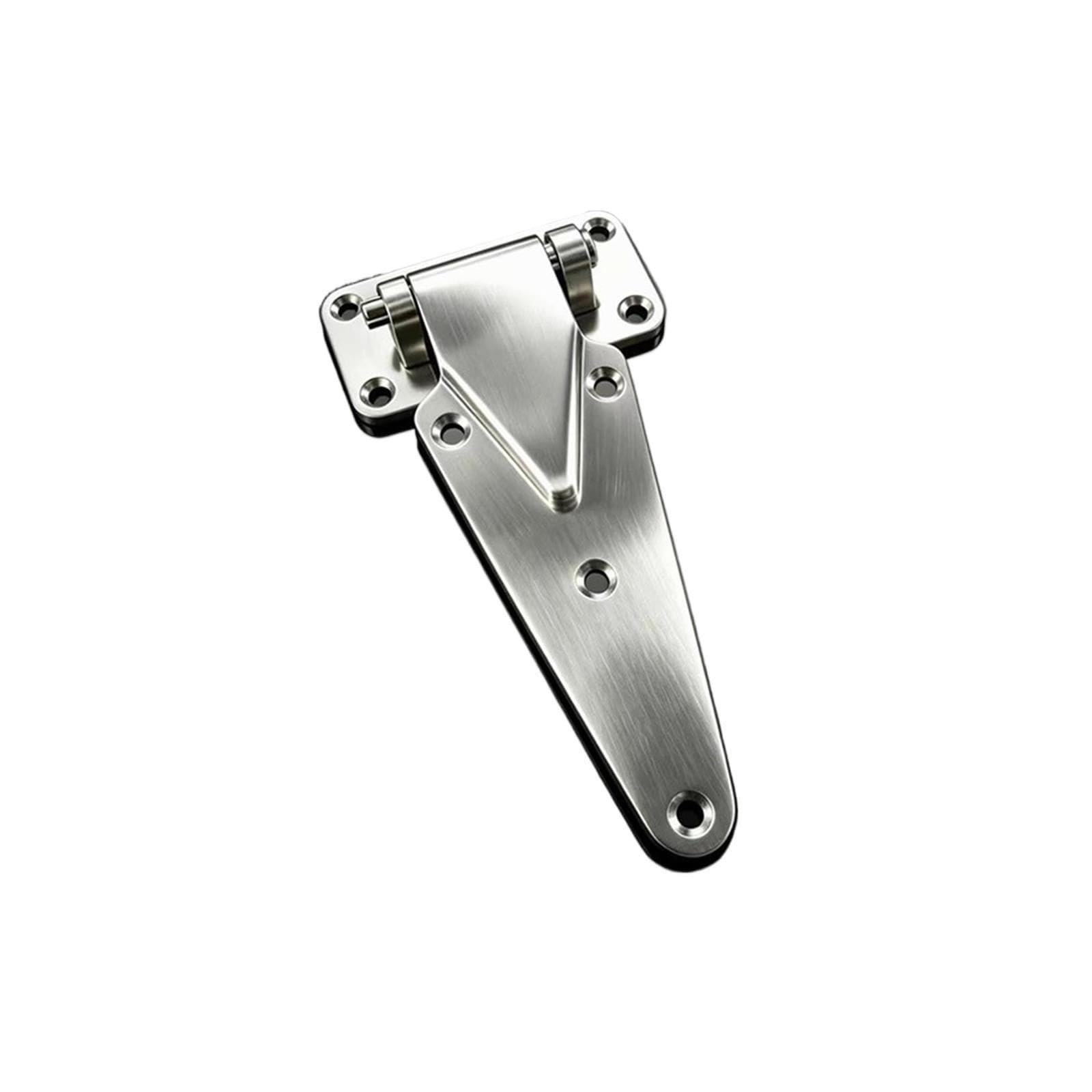 1 cerradura de puerta de acero inoxidable con bisagras.