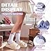 Anlisim Fuzzy Socks for Women, Soft Comfy Cozy Fluffy Thick Winter Warm Fleece Slipper Socks (5-9, Mixed Color B)