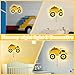 Aurelema Construction Themed Night Light Wall Lamp Sleeping Nursery Lighting Cute Floating Battery Operated Hanging Lamp for Baby Boys Girls Bedroom Room Nursery Wall Decorations