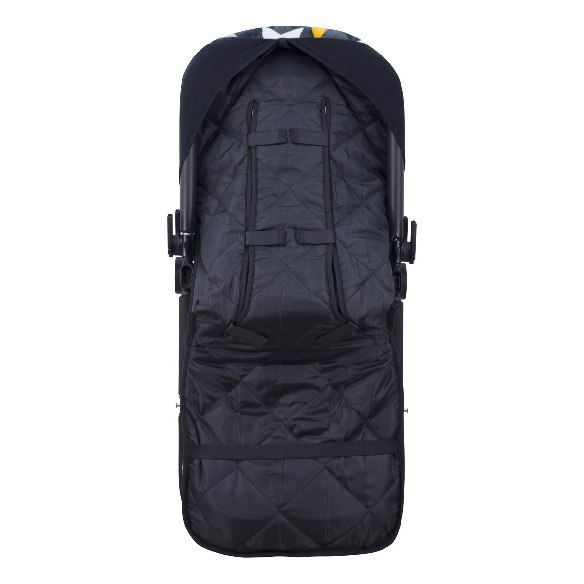 JYOKO Kids Saco Universal para Cochecito, Sacos de Abrigo para Carritos, Saco Invierno Silla Paseo, Saco de Silla de Bebe con Cremallera Desmontable, Capa Regulable (Nordic Yellow, Polar)