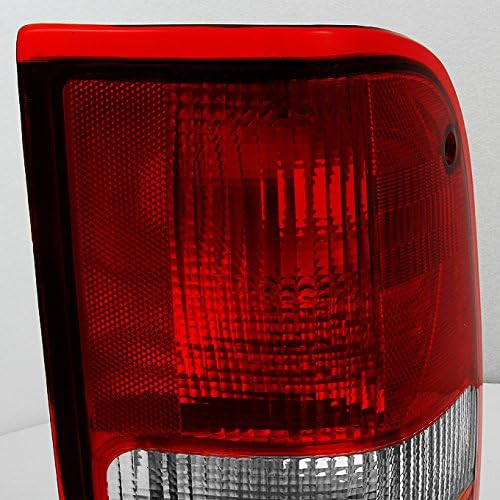 AKKON - For 1993-1997 Ford Ranger Pickup Truck Red Clear Rear Tail Light Brake Lamps Replacement Pair Left + Right