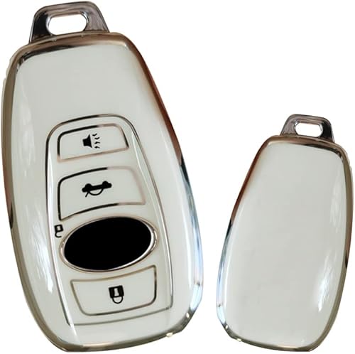 Miniatura 3 de SANRILY Funda para llavero de 4 botones Sliver-Edge para Subaru Forester Outback BRZ Legacy CrossTrek Ascent Impreza Accesorios sin llave con