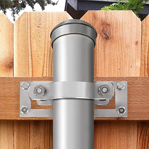 Steel 2 Wood Fence Bracket(24-Pack)，Chain Link Wood Adapter，Wood Fence for Steel Post Panel Attachment Adapter Bracket by WARMWU - Image 4