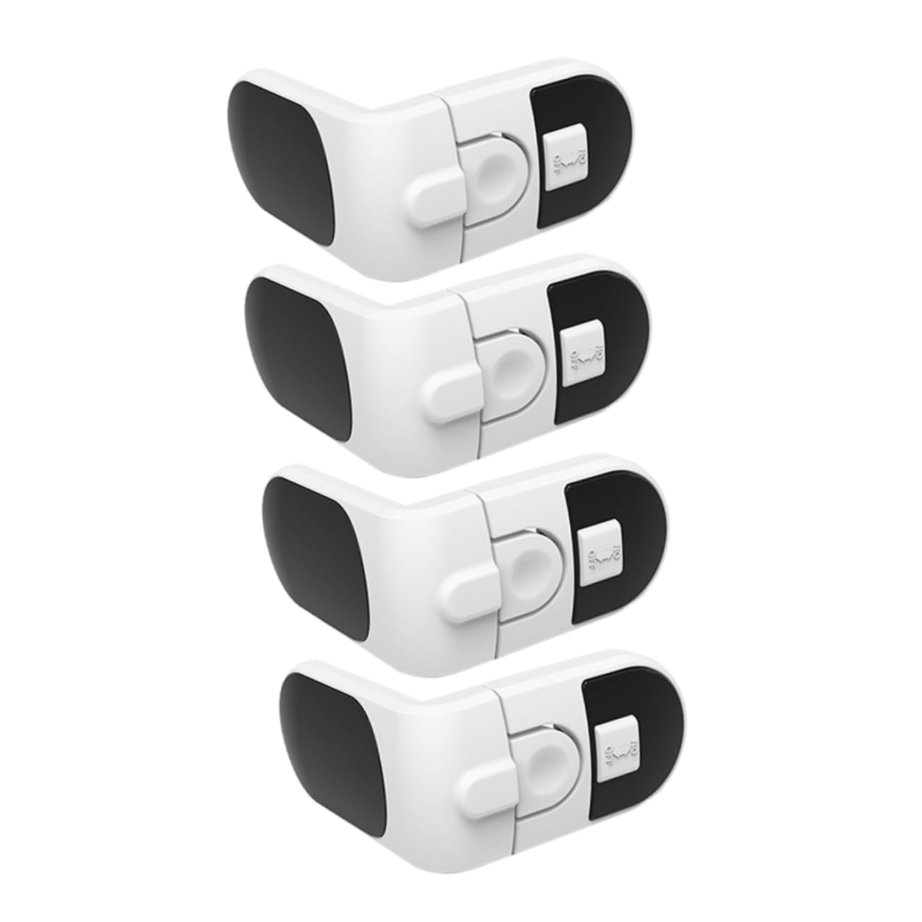 Toyvian 20pezzi Serrature Di Sicurezza Per Chiusure Antipizzicamento Per Cassetti e Frigorifero Sicurezza Per Infanti Casa Facile Installazione Materiale Durevole