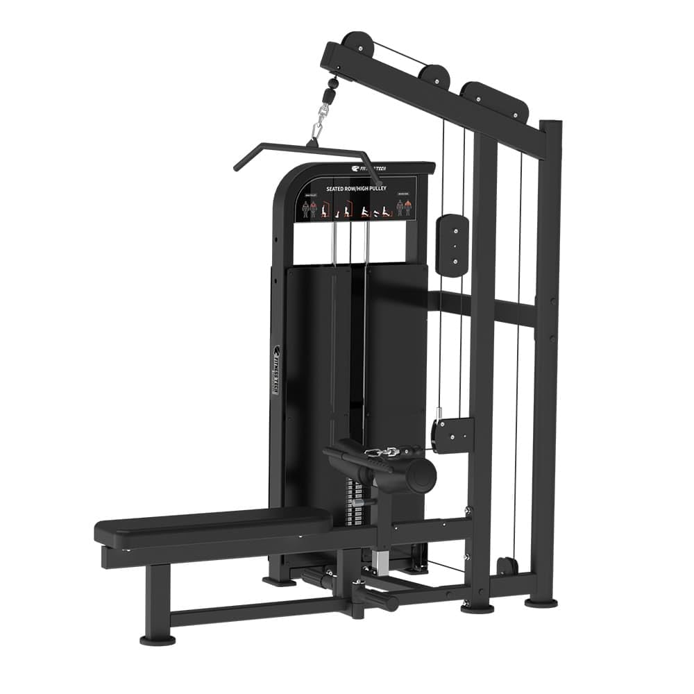 Polea Alta y Baja Compact Series, Máquina Profesional Selectorizada Dual de Ejercicio, Acero Reforzado, 195×149×220cm, para Gimnasio y Entrenamiento