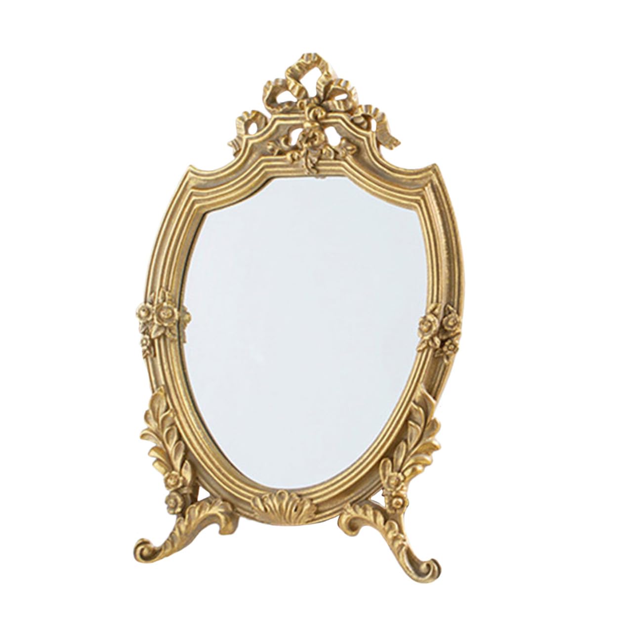 Miroir rétro résine et verre pour corriger le manque de lumière sur coiffeuse