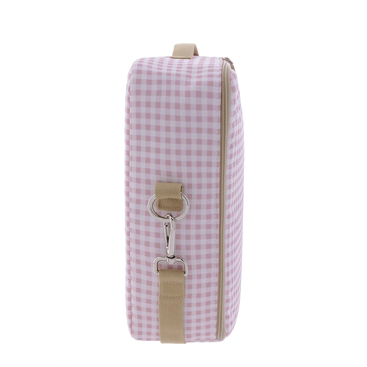 Cambrass - Maleta hospital para nacimiento del bebé - bolso de maternidad para las cosas necesarias para el recién nacido - maleta de viaje para bebés - Vichy Rosa 12x47x36 cm