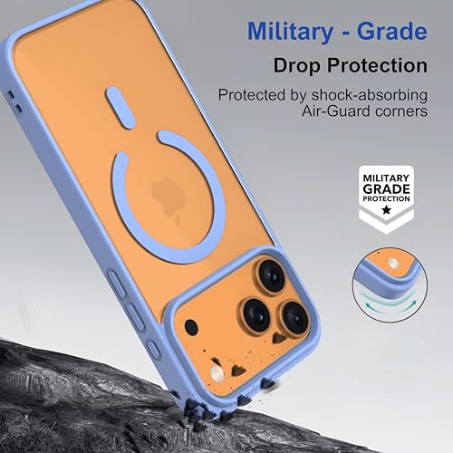 Image of amazon basics Back Case Cover for iPhone 17 Pro Max | Compatible for iPhone 17 Pro Max Back Cover | Scratch-Resistant Back Cover | Sierra Blue