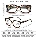 3 Pack Readers for Women Oprah Style Square Reading Glasses with Spring Hinge Blue Light Blocking for Men Ladies HCB +1.75