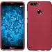 Produktbild PhoneNatic Case kompatibel mit Huawei Honor 8 Pro - rot Silikon Hülle matt + 2 Schutzfolien