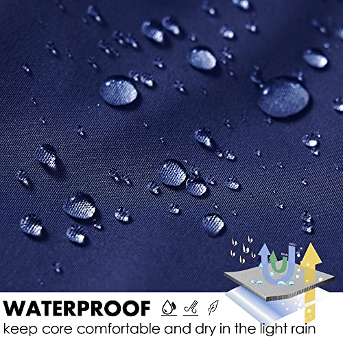 Willit Men's Golf Vest Lightweight Softshell Vest Outerwear Sleeveless Jacket For Hiking Runing Causal Deep Blue L #TOP2