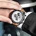 BY BENYAR Relojes Hombre Cronógrafo Analógico Movimiento de Cuarzo Impermeable Luminoso Fecha Banda de Cuero Reloj de Pulsera Negocios Casual Diseñador Relojes Elegante Regalo para Hombres Imagen de BY BENYAR Relojes Hombre Cronógrafo Analógico Movimiento de Cuarzo Impermeable Luminoso Fecha Banda de Cuero Reloj de Pulsera Negocios Casual Diseñador Relojes Elegante Regalo para Hombres