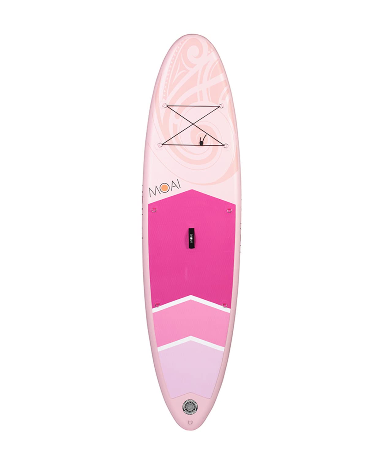 MOAI 10'6" Damen SUP Stand Up Paddle Board – Premium-Paket inklusive Fiberglass Paddel, Tasche, Pumpe und Flosse Aufblasbar Sup Board