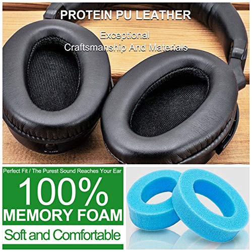 Repuesto Almohadillas para Oído Compatible con MDR-NC60 NC60 Auriculares con Cancelación de Ruido (Almohadillas Negras) miniatura 5